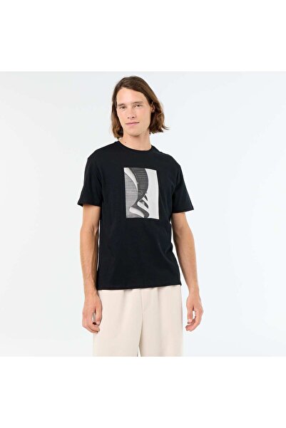 KIABI Short-sleeved graphic print T-shirt BLACK