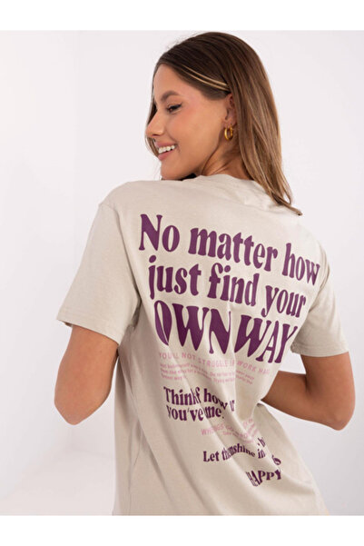 Sublevel Tricou Dama, Sublevel, Bumbac, Maneca scurta, Bej, model D12022AC02645G
