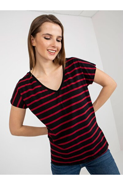 Basic Feel Good Tricou Dama Mini, Dungi, BASIC FEEL GOOD, Rosu Casual Model R...