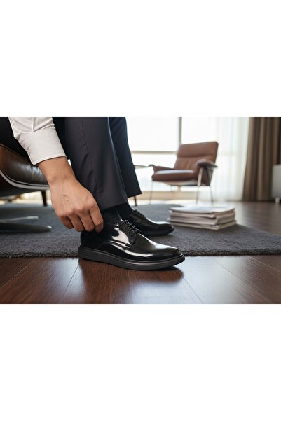 StoXStore حذاء رجالي كلاسيكي من الجلد الطبيعي بتصميم أنيق ومريح