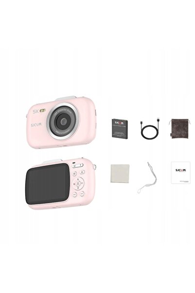 SJCAM Aparat foto digital ZV100 rozov pentru copii și tineri, cameră WEBCAM 8...