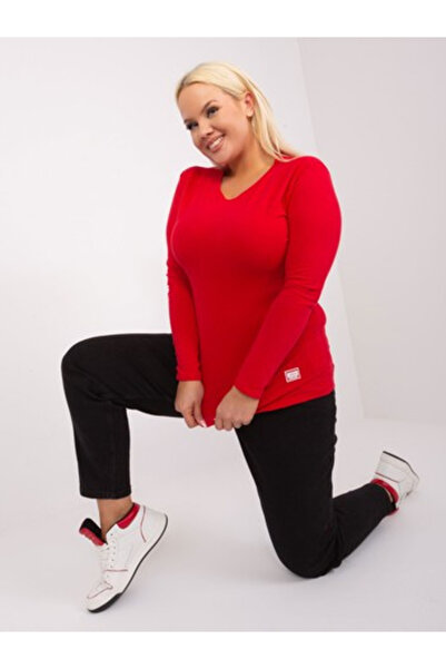 Relevance Bluza Dama, RELEVANCE, Bumbac, Maneca lunga, Rosu, model RV-BZ-9257.19