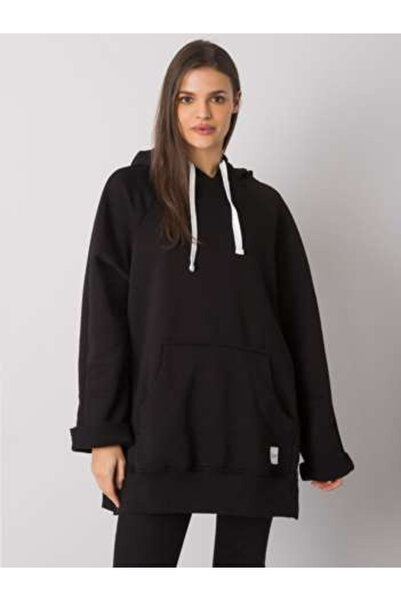 rue parıs Women's Sweatshirt, RUE PARIS, Cotton, Long Sleeve, Black, model RV...