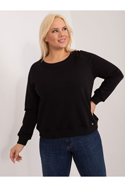 Basic Feel Good Hanorac Dama Mini, Decolteu barcuta, BASIC FEEL GOOD, Negru C...