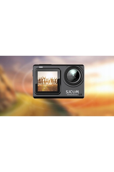 SJCAM Cameră sport SJ8 cu ecran dublu, negru