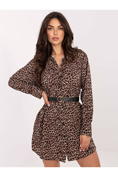 Italy Moda Rochie Dama, ITALY MODA, Poliester, Rochie dreapta, Bej, model IT-...