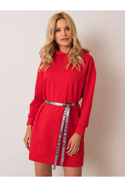 LAKERTA Rochie Dama, LAKERTA, Bumbac, Maneca lunga, Rosu, model LK-SK-508284.16X