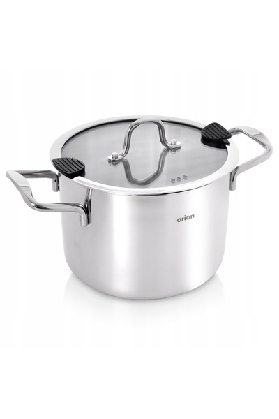 Orionis Oală ORION VENICE cu capac, din oțel inoxidabil, 20 cm, 4,6L, PREMIUM