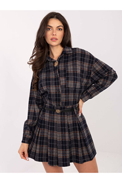 Moda Italy Fusta Dama, MODA ITALY, Poliester, Carouri, Bleumarin, model IT-SD...