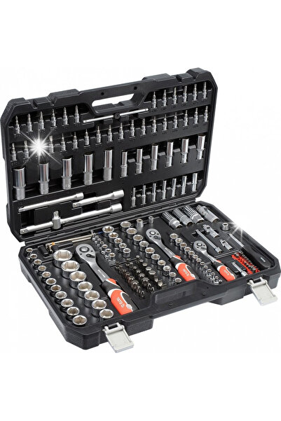 yato Set de chei tubulare 1/4, 3/8, 1/2 173 piese. + TORBAYT-38931