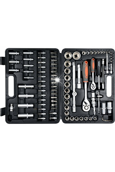 Sthor Set de chei tubulare și biți Torx, 94 piese, 1/4'' 1/2''
