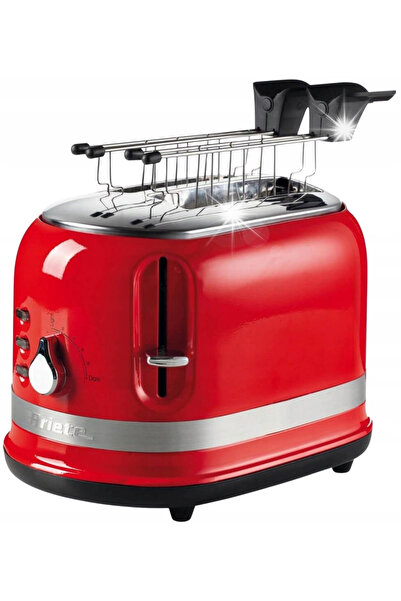 ARIETE Prăjitor de pâine Moderna 149/00, 2 patine, Grzanki, 815W, Roșu