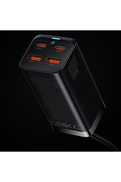 Baseus MOCNA ÎNCĂRCĂTOR DE REȚEA MULTIPRIZĂ 4x USB USB-C QC4 PD 100W