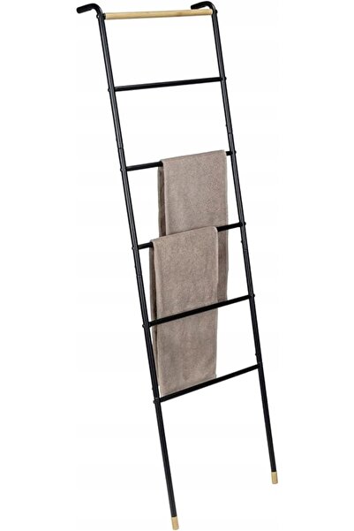 Wenko Suport pentru prosoape tip scară pentru baie 156 x 43 cm LOFT negru