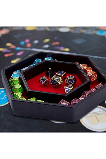 NO BRAND Set de zaruri pentru jocuri de rol, zaruri hexagonale, zaruri polied...