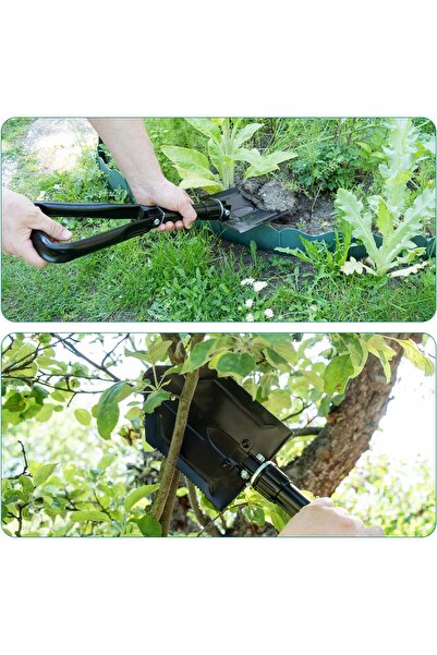 TEXAR Lopată de camping pliabilă, ușoară, pentru supraviețuire, 57 cm