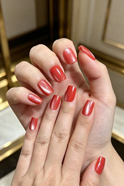 Easy Beauty 24 Adet Kedi Gözü Takma Tırnak Seti Kısa Tırnak Küt Model MY321
