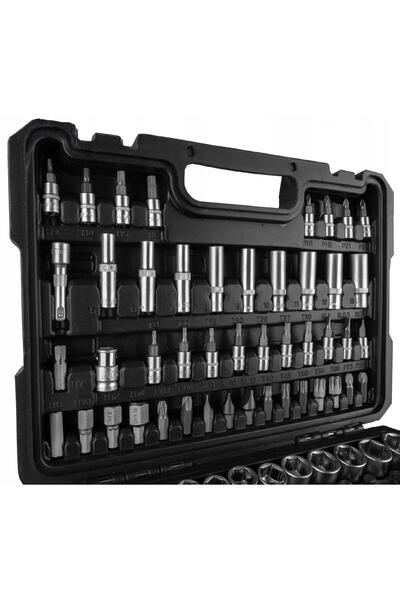 Jcb Set de scule de atelier, chei tubulare, capete Torx, Cr-V, 108 piese