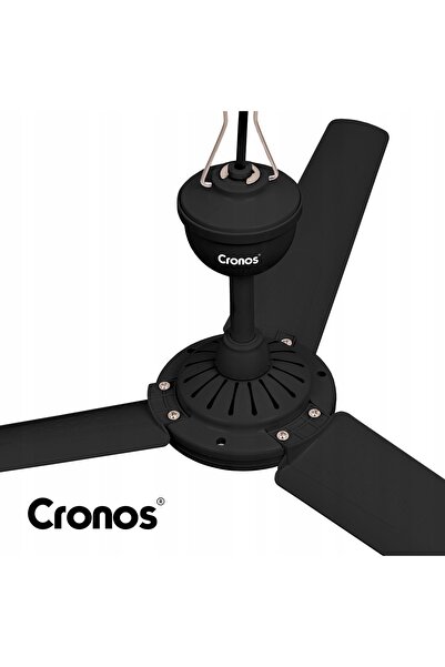 Cronos VENTILATOR DE TAVANA CU VENTILATOR SILENTIOS VENTILATOR NEGRU 70cm + T...