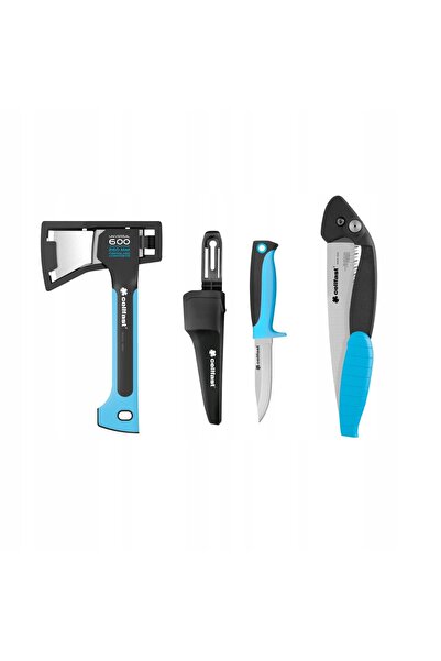Cellfast Set de camping Energo 42-104 Cuțit, Fierăstrău, Topor de camping