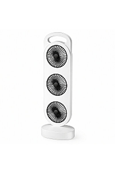 Produs Redus Ventilator Puternic de Birou Reincarcabil cu Design Triplu si Ac...
