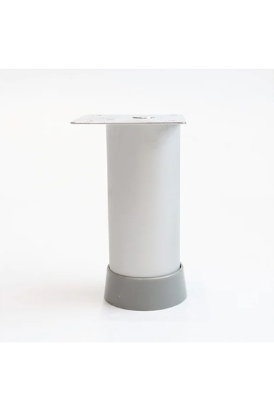 OEM Furniture leg WAW, D 40, H 50, adjustable, made of aluminum, aluminum finish