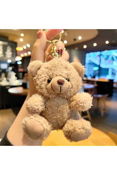 Choice1 YSK-136-2 Cute 3D Plush Bear Keychain Fluffy Faux Fur Doll with PP Co...