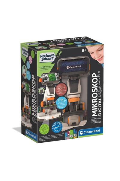 CLEMENTONI MICROSCOP DIGITAL CU AI, CAMERĂ WI-FI CU MĂRIRE DE 425X, +8 ani