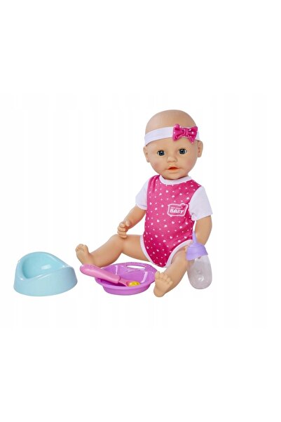 SIMBA-SMOBY Păpușă bebeluș nou-născut 38cm - Bebeluș foamegănț cu accesorii p...
