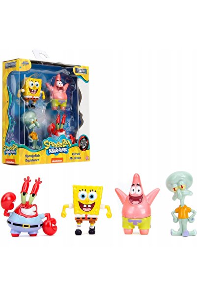 Jada Toys Figurine metalice SpongeBob 6,5cm, pachet de 4, Simba, pentru copii...