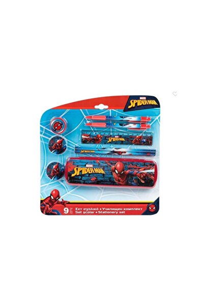 SPIDERMAN 9-piece school set for boys