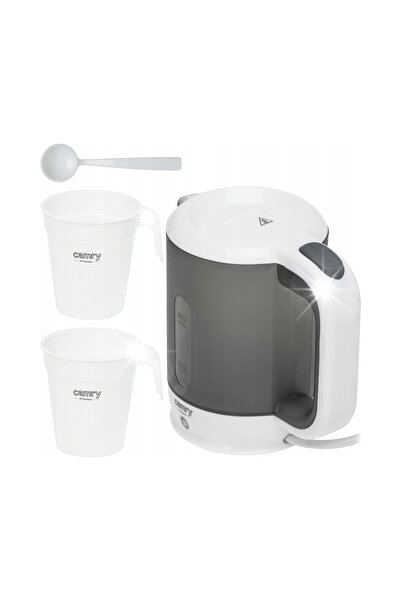 Camryn's Fierbător electric turistic mic + 2 căni și lingură 500ml 900W de că...