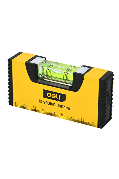 Deli αλφάδι DL290100 με 1 μάτι & κλίμακα, αλουμινίου, 10cm
