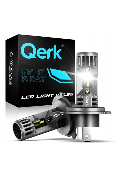 QERK Becuri LED H4 PUTERI CANBUS Pentru rulare pe drum și semnalizare 16000LM...