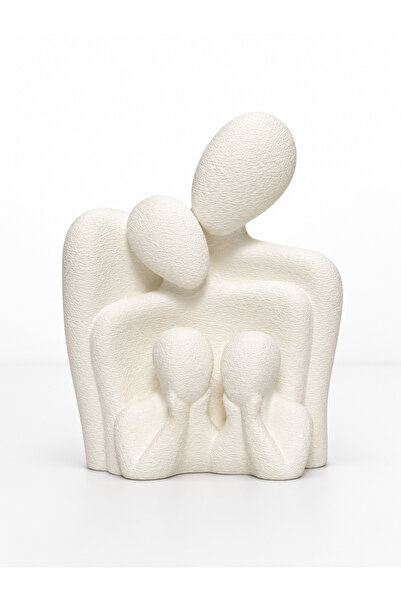 3dlink Sculptură Abstractă Familie – Doi Părinți și Doi Copii, Stil Minimalis...