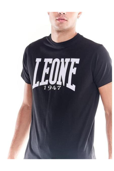 LEONE Μπλουζάκι με Μεγάλο Λογότυπο - Μαύρο