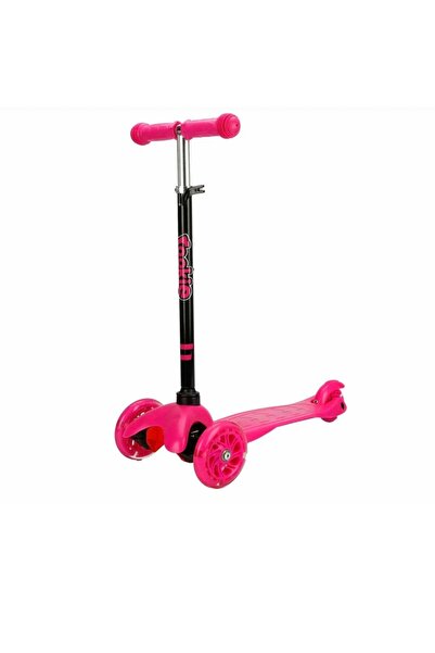 roki Led ışıklı scooter pembe