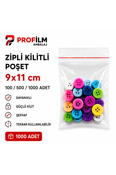 Genel Markalar Zipli kilitli poşet 9X11 (1000 adet)