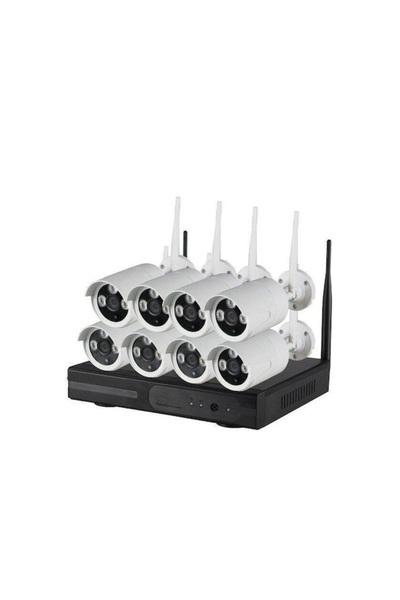 Jortan Κάμερες Ασφαλείας WiFi 8x IP Full HD Ασύρματο Κιτ NVR