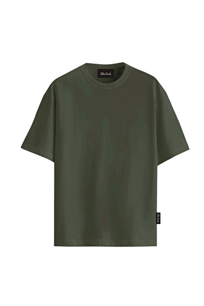John Frank KOTON MODAL T-SHIRT YEŞİL