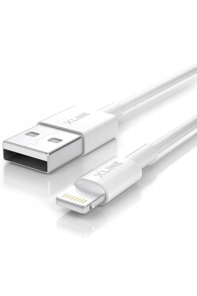 NO BRAND Cablu USB - Lightning XLINE 1 m Alb