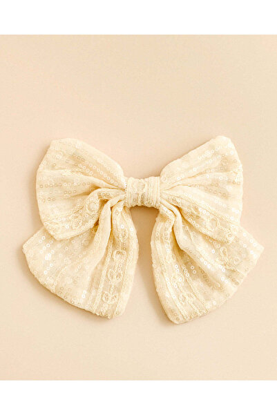 REDTAG Women Beige Embellished Hair Clip