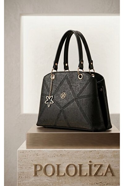 pololiza Mother Women's Geometric Embroidered Hand and Shoulder Bag with 2 Co...