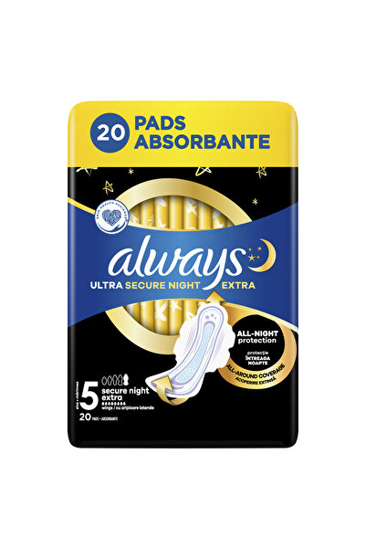 NO BRAND Absorbante ALWAYS Ultra Secure Night Extra Mărimea 5 (20 bucăți)