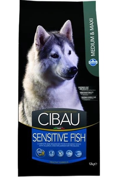 Farmina Hrană pentru câini Cibau Sensitive Fish Medium & Maxi 12kg + 2kg