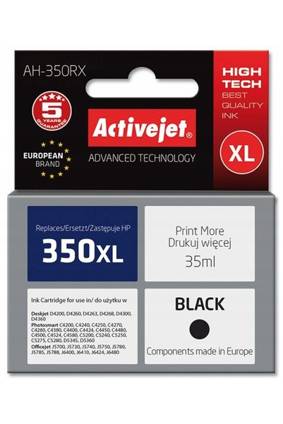 NO BRAND Cerneală ACTIVEJET pentru HP 350 XL CB336EE Negru 35 ml