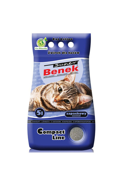 NO BRAND Cenușă pentru pisici SUPER BENEK Compact Sea Breeze 5 L