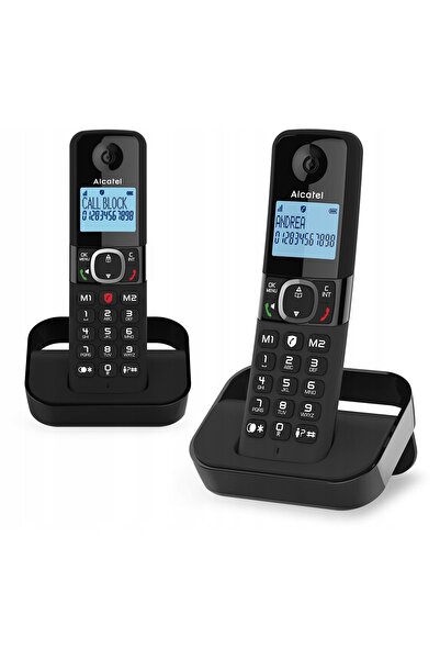 Alcatel Telefon fără fir F860 Duo Negru