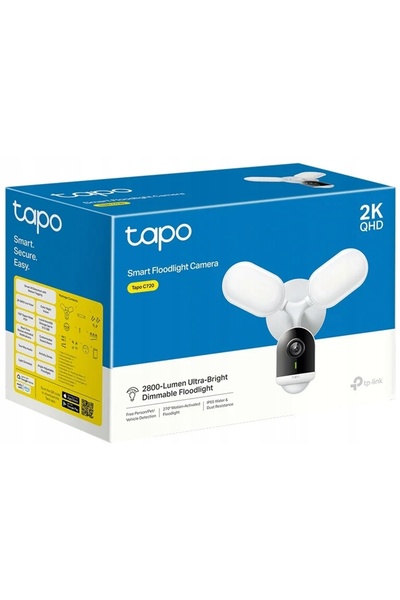 TP-LINK Cameră Tapo C720 de exterior, Wi-Fi albă