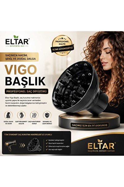 ELTAR Dalgalandırıcı Vigo Başlık Difüzör Saç Kurutma Fön Makinesi Başlığı Pro...